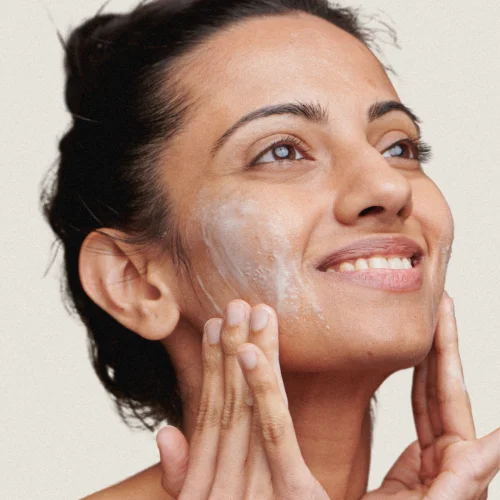 Womans facial